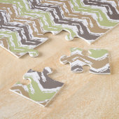 Melon Brandy Scribble ZigZag Muster Puzzle (Seite)
