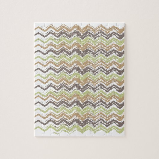 Melon Brandy Scribble ZigZag Muster Puzzle (Vertikal)