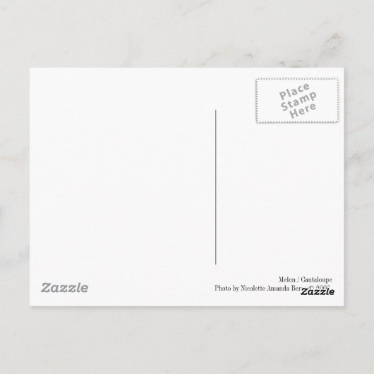 Melon / Cantaloupe Postkarte (Rückseite)