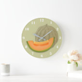 MELON CANTALOUPE SOMMEROBST GROßE WANDUHR (Zuhause)