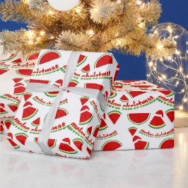 Melon Christmas Pattern Geschenkpapier