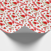 Melon Christmas Pattern Geschenkpapier (Ecke)