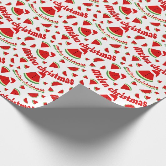 Melon Christmas Pattern Geschenkpapier (Ecke)