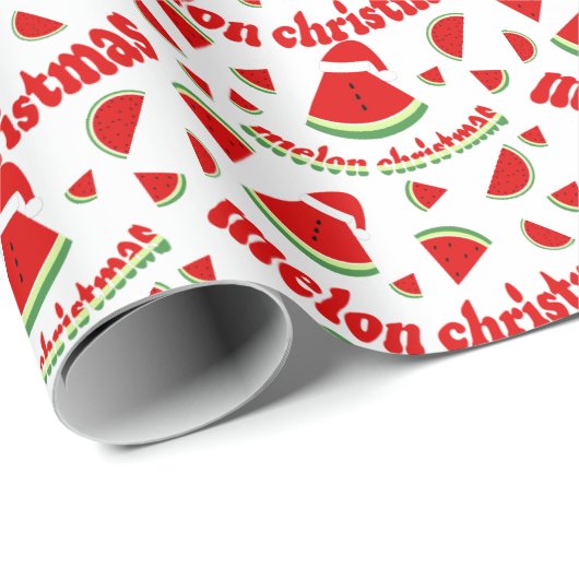 Melon Christmas Pattern Geschenkpapier (Rolleneckpunkt)