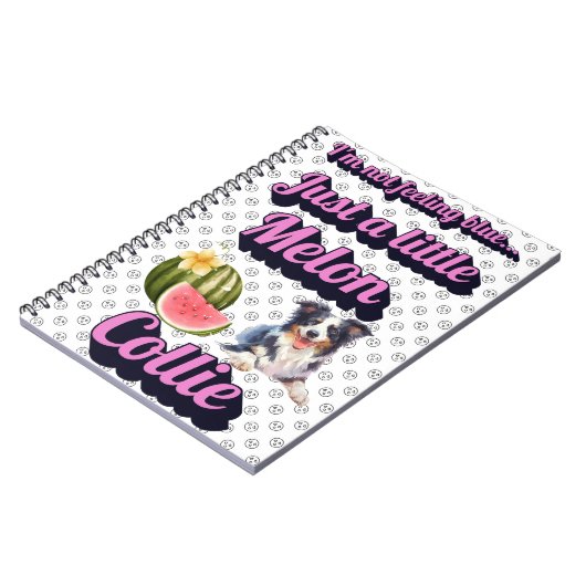 Melon Collie komisches SpiralNotebook Notizblock (Linke Seite)