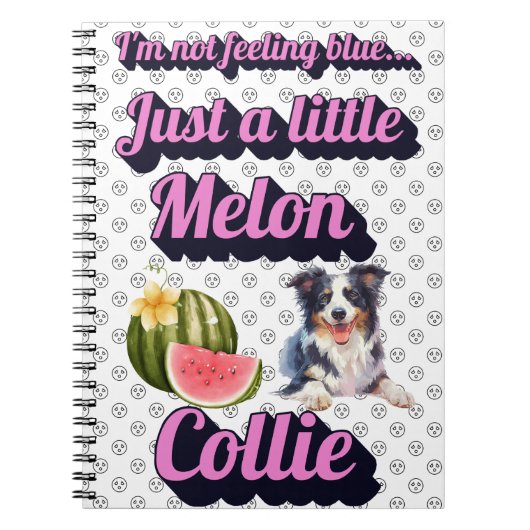 Melon Collie komisches SpiralNotebook Notizblock (Vorderseite)