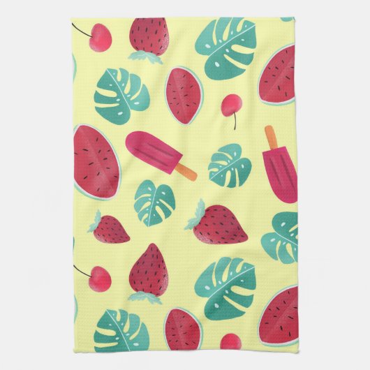 Melon Colorful Geschirrtuch (Vertikal)