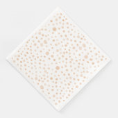 Melon Confetti Watercolor Dots Paper Napkin Serviette (Ecke)