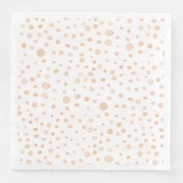Melon Confetti Watercolor Dots Paper Napkin Serviette