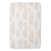 Melon Dreamtime Watercolor Wolken Badematte (Vorderseite Vertikal)