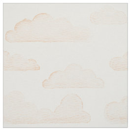 Melon Dreamtime Watercolor Wolken Stoff