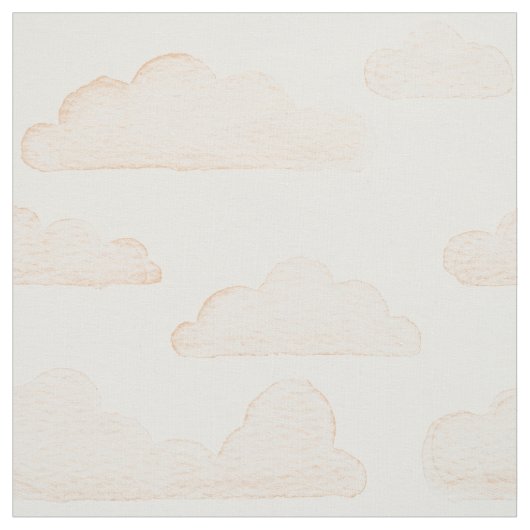 Melon Dreamtime Watercolor Wolken Stoff (Muster)