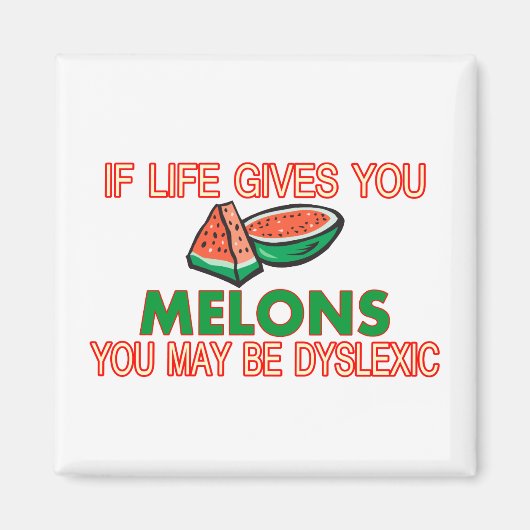 Melon Dyslexia Magnet (Vorne)