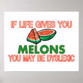Melon Dyslexia Poster (Vorne)
