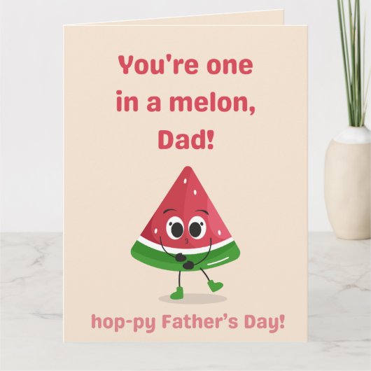 Melon Father's Day Edition Dankeskarte (Vorderseite)