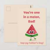 Melon Father's Day Edition Postkarte (Vorne/Hinten)