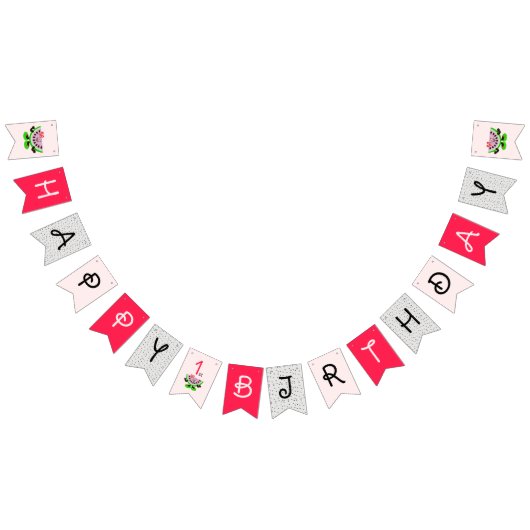 Melon-Geburtstag Wimpelkette (Alle)