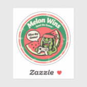 Melon gewinnt! Score-Gamer Aufkleber (Blatt)