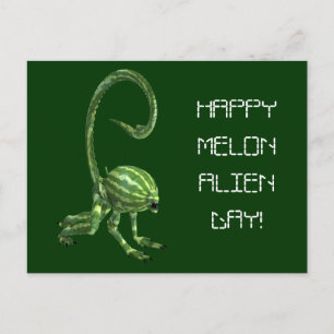 Melon Head Kreatur Postkarte