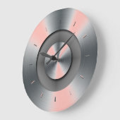 Melon Highlights Monochrome Große Wanduhr (Winkel)