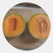 Melon in Scheiben ~ Aufkleber (Vorderseite)