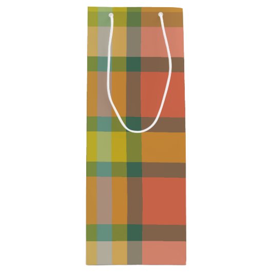 Melon Karo Geschenktüte Für Weinflaschen (Vorderseite)