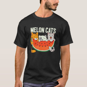 Melon Katzen Wassermelone Katze Tropisches Obst So T-Shirt