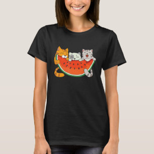 Melon Katzen Wassermelone Katze Tropisches Obst So T-Shirt