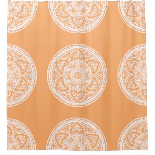 Melon Mandala Duschvorhang (Vorderseite)