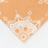Melon Mandala Fleecedecke (Ecke)