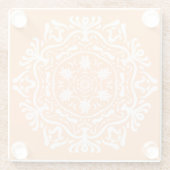 Melon Mandala Glasuntersetzer (Rückseite)