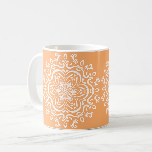Melon Mandala Kaffeetasse (Vorderseite Links)