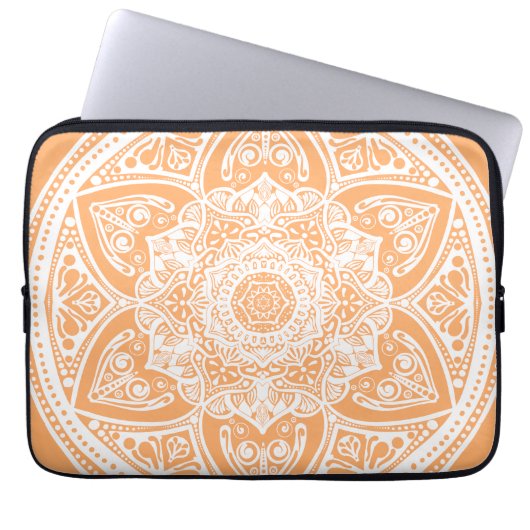 Melon Mandala Laptopschutzhülle (Vorderseite)
