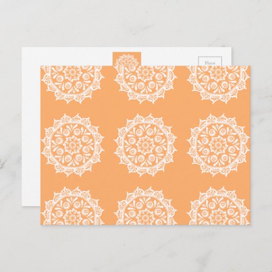 Melon Mandala Postkarte (Vorne/Hinten)