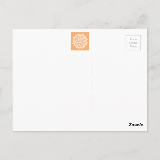 Melon Mandala Postkarte (Rückseite)