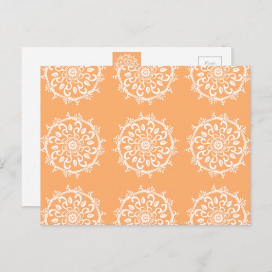 Melon Mandala Postkarte (Vorne/Hinten)