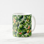Melon Medley: Ein lebendiges Patchwork im Weingart Kaffeetasse (VorderseiteRechts)