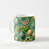 Melon Medley: Ein lebendiges Patchwork im Weingart Kaffeetasse (Vorderseite Links)