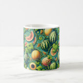 Melon Medley: Ein lebendiges Patchwork im Weingart Kaffeetasse (Mittel)