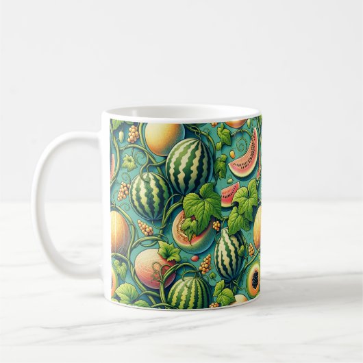 Melon Medley: Ein lebendiges Patchwork im Weingart Kaffeetasse (Links)