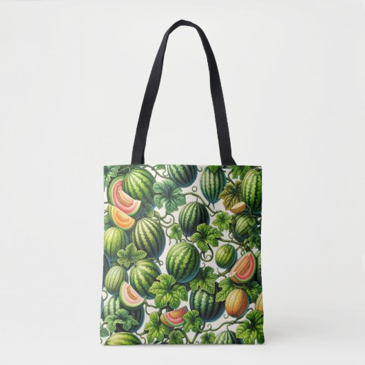 Melon Medley: Ein lebendiges Patchwork im Weingart Tasche (Vorderseite)