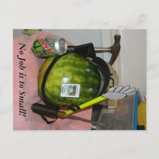Melon No Job ist zu klein Postkarte