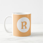 Melon Orange Monogram Kaffeetasse (Links)