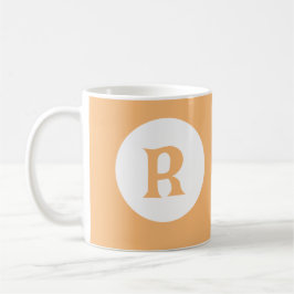 Melon Orange Monogram Kaffeetasse