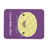Melon Pan Japanischer Concha Süßbrotpatisserie Magnet (Horizontal)
