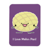 Melon Pan Japanischer Concha Süßbrotpatisserie Magnet (Vertikal)