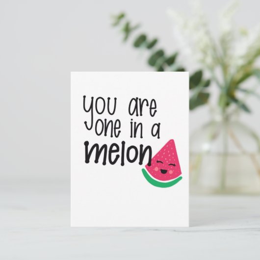 Melon Postkarte (Stehend Vorderseite)