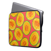 Melon-Scheiben-Aquarellmuster Laptopschutzhülle (Vorderseite Links)