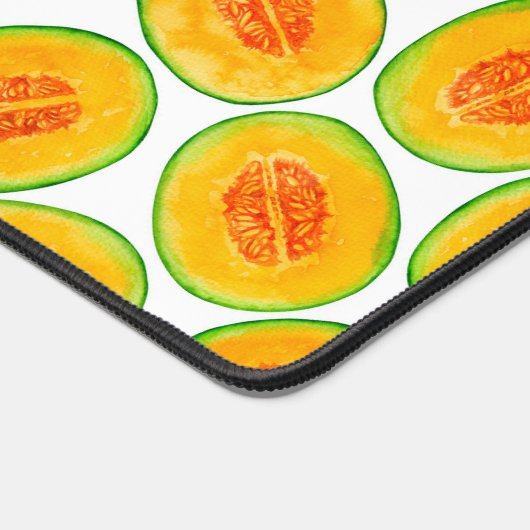 Melon-Scheiben-Aquarellmuster Schreibtischunterlage (Ecke)