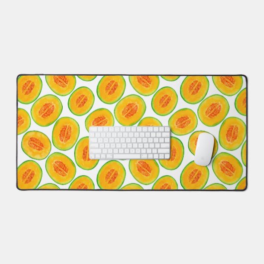 Melon-Scheiben-Aquarellmuster Schreibtischunterlage (Tastatur & Maus)